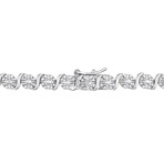 1/2ct TW Diamond S-Link Tennis Necklace in Sterling Silver - 17 in