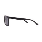 Armani Exchange // Mens EA4164 54516G Square Sunglasses // Grey + Grey Mirror