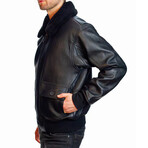 Top Gun® Official Military G-1 Lether Jacket // Black (S)