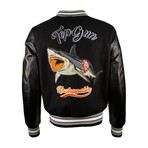 Top Gun® "Shark" Varsity Jacket // Black (5XL)