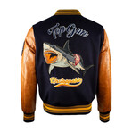 Top Gun® "Shark" Varsity Jacket // Navy (XS)