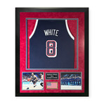 Derrick White // USA // Autographed Jersey + Inscription + Framed