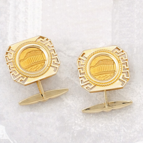 Gold Parthenon Cufflinks