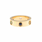 Cartier // 18k Rose Gold Love Ring With Amethyst + Garnet + Sapphire // Ring Size: 5.75 // Store Display