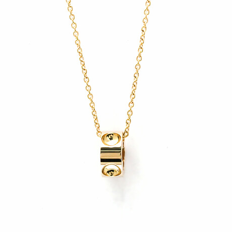 Louis Vuitton // 18k Rose Gold Empreinte Pendant Necklace // 15.94" // Store Display