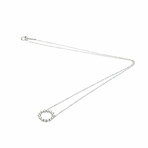 Tiffany & Co. // Platinum Open-Circle Pendant Necklace // 15.74" // Store Display