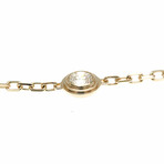 Cartier // 18k Rose Gold Diamants Légers De Cartier Diamond Charm Bracelet // 6.29"-7.08" // Store Display