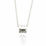 Bulgari // 18k White Gold B.zero1 Pendant Necklace // 15.74" // Store Display