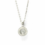 Chopard // 18k White Gold Happy Diamond Pendant Necklace // 14.96"-16.53" // Store Display