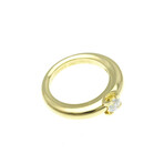 Cartier // 18k Yellow Gold C Setting Diamond Ring // Ring Size: 5.75 // Store Display