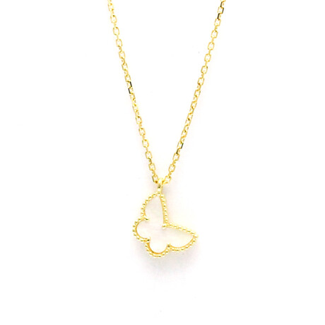 Van Cleef & Arpels // 18k Yellow Gold Sweet Alhambra Pendant Necklace // 14.96"-15.74" // Store Display