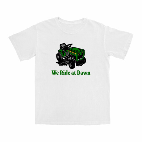 We Ride At Dawn T-Shirt // White (S)