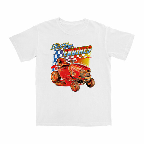 Start Your Engines T-Shirt // White (S)