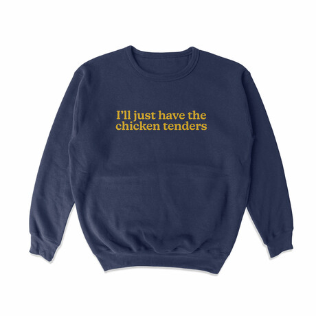 Chicken Tenders Crewneck Sweatshirt // Navy (S)