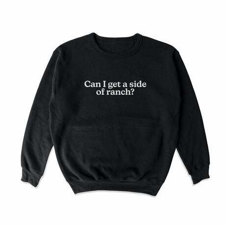 Side of Ranch Crewneck Sweatshirt // Black (S)