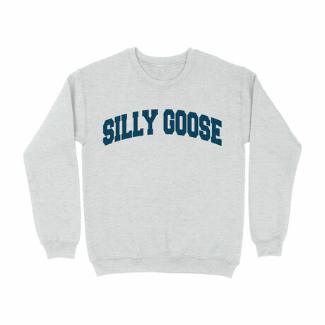 Silly Goose Academy Crewneck Sweatshirt // Gray (S)