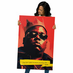 Biggie Smalls Motivational Metal Print