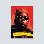 Biggie Smalls Motivational Metal Print