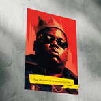 Biggie Smalls Motivational Metal Print