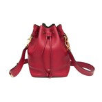 Fendi // Mon Tresor Leather Shoulder Bag // Red // Pre-Owned