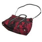 Prada // Tessuto Nylon + Leather Camouflage Shoulder Bag // Red // Pre-Owned