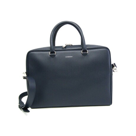 Burberry // Leather Briefcase // Navy // Pre-Owned