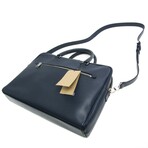 Burberry // Leather Briefcase // Navy // Pre-Owned