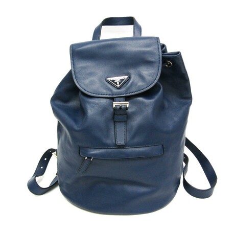 Prada // Leather Backpack // Blue // Pre-Owned