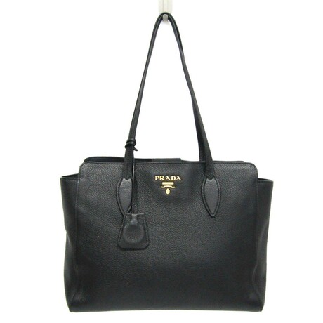 Prada // Leather Tote Bag // Black // Pre-Owned