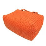 Bottega Veneta // Leather Intrecciato Handbag // Orange // Pre-Owned