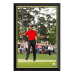 Tiger Woods Masters Champion Facsimile Signature Golf Ball - Framed Canvas