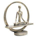 Adam & Friends Home Decor Yoga Meditation Circle Sculpture // 1-Piece // Pewter