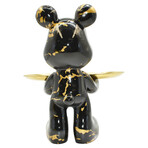 Adam & Friends Home Decor Butler Mouse With Tray Sculpture // 1-Piece // Black Marble