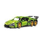 Premium Green Supercar Building Blocks Set // 1280+ Pcs