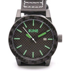 Apollo Automatic Carbon Fiber Watch // Emerald Green