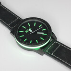 Apollo Automatic Carbon Fiber Watch // Emerald Green