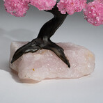 Genuine Rose Quartz Clustered Gemstone Tree on Rose Quartz Matrix // The Eternal Love Tree // Large