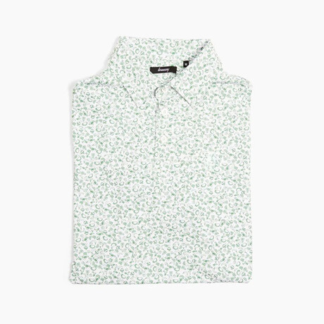 Mexican Food Golf Polo // White + Green (S)