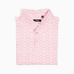 Seamless Shells Golf Polo // Pink (S)