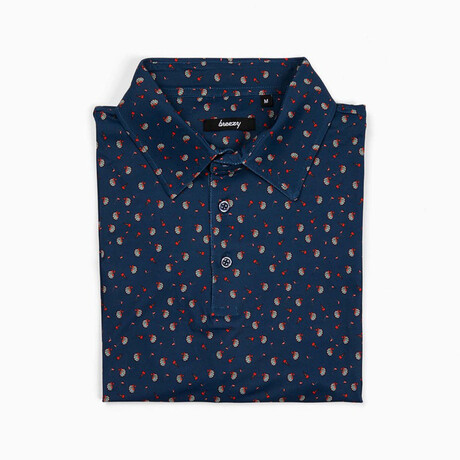 Throwin' Darts Golf Polo // Navy Blue (S)