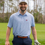 USA Splatter Golf Polo // Light Blue (S)