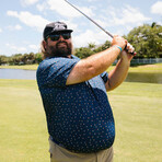 Throwin' Darts Golf Polo // Navy Blue (S)