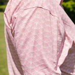 Seamless Shells Golf Polo // Pink (S)