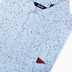 USA Splatter Golf Polo // Light Blue (S)