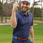 USA Splatter Golf Polo // Navy Blue (S)