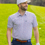 Have an Opening Day Golf Polo // White + Red + Blue (S)