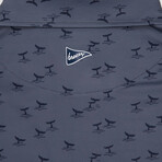 Scattered Whales Golf Polo // Dark Blue (S)