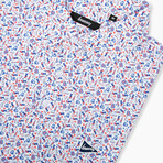 Have an Opening Day Golf Polo // White + Red + Blue (S)