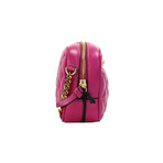 Medusa Small Quilted Crossbody // Fuchsia