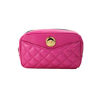 Medusa Small Quilted Crossbody // Fuchsia